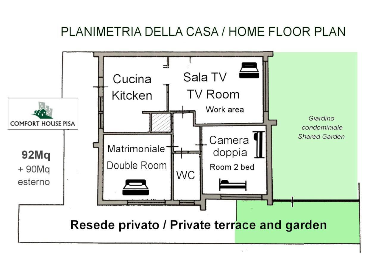 Comfort House Pisa Exteriör bild